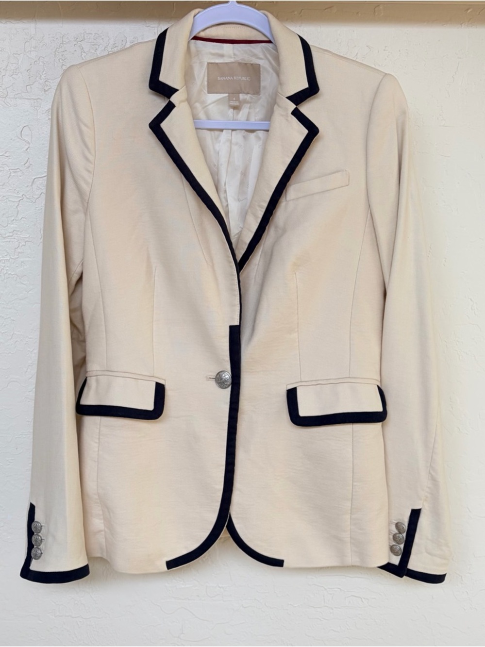 Banana Republic Cream Blazer